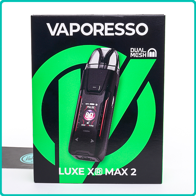 Packaging du Pod Luxe XR Max 2 Vaporesso